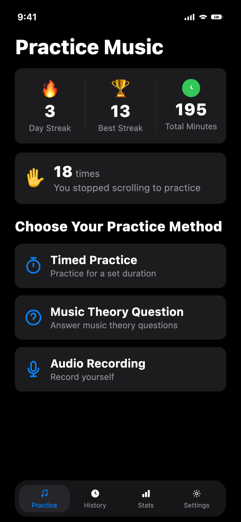 Dark mode included